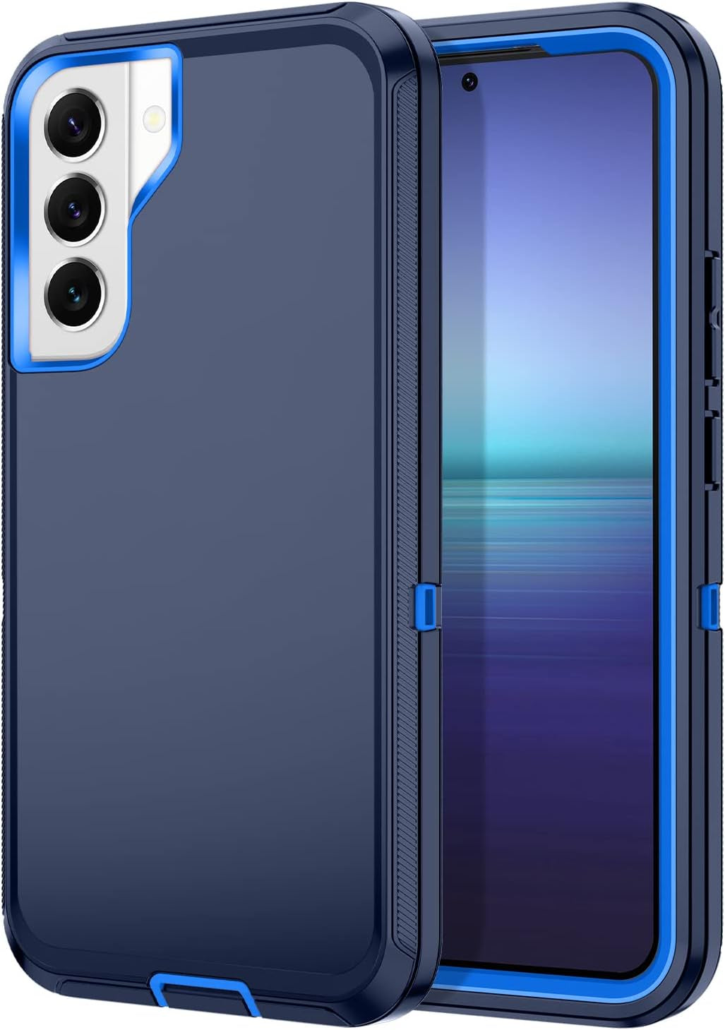 I-HONVA for Samsung Galaxy S22 plus Case, S22 plus Case Shockproof Dust/Drop Proof 3-Layer Full Body Protection [Without Screen Protector] Rugged Heavy Duty Durable Cover Case,Purple/Pink  I-HONVA Navy Blue  