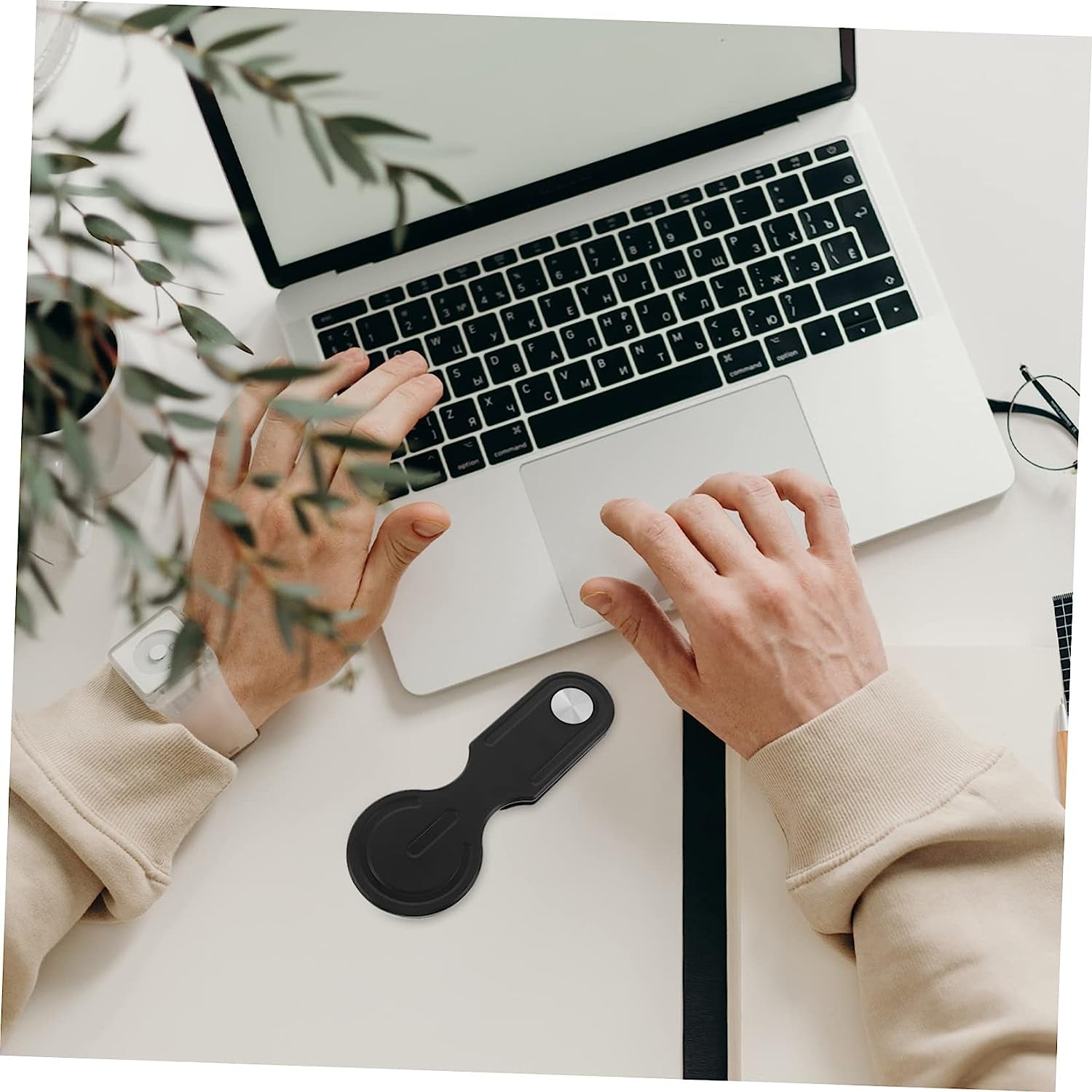 VILLFUL Mobile Phone Expansion Bracket Laptop Phone Mount Phone Holder Monitor Stands Mobile Laptop Stand Laptop Magnetic Phone Holder Laptop Phone Holder Magnetic Laptop Arm for Phone Abs  VILLFUL   