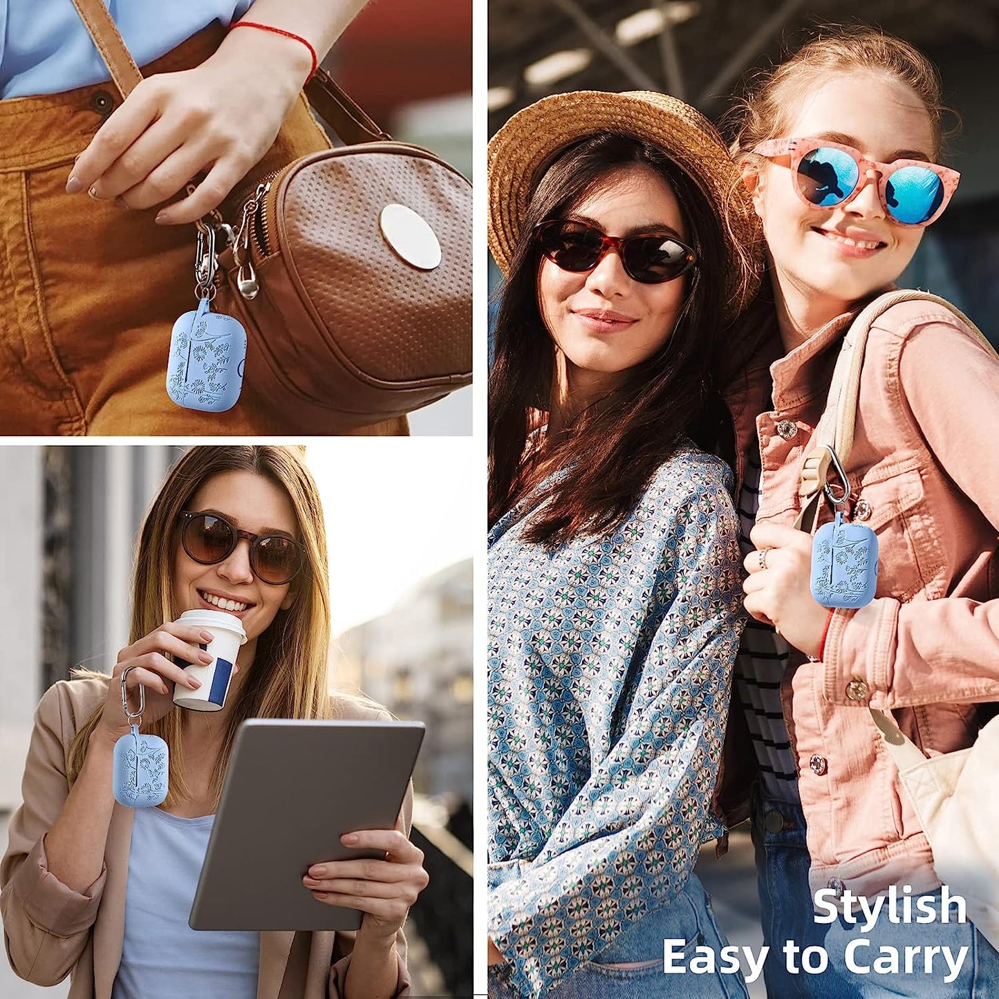 Lerobo Flower Engraved Case Compatible with Airpods Pro 2 Case Cover, Cute Soft Silicone Skin Cover Full Protective Case for Apple Airpods Pro Case 2Nd/1St Generation Front LED Visible, Lilac  Lerobo   