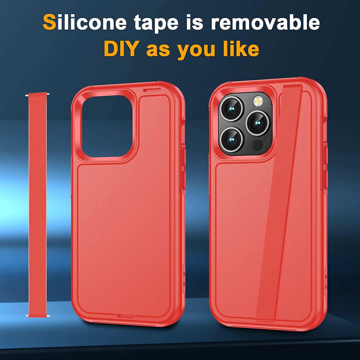 Jaroco for Iphone 14 Pro Case, [Military Grade Drop Protection] [2 Pcs Screen Protector & Camera Lens Protector] Full-Body Shockproof Protective for Iphone 14 Pro Phone Case 6.1 Inch (Red)  jaroco   