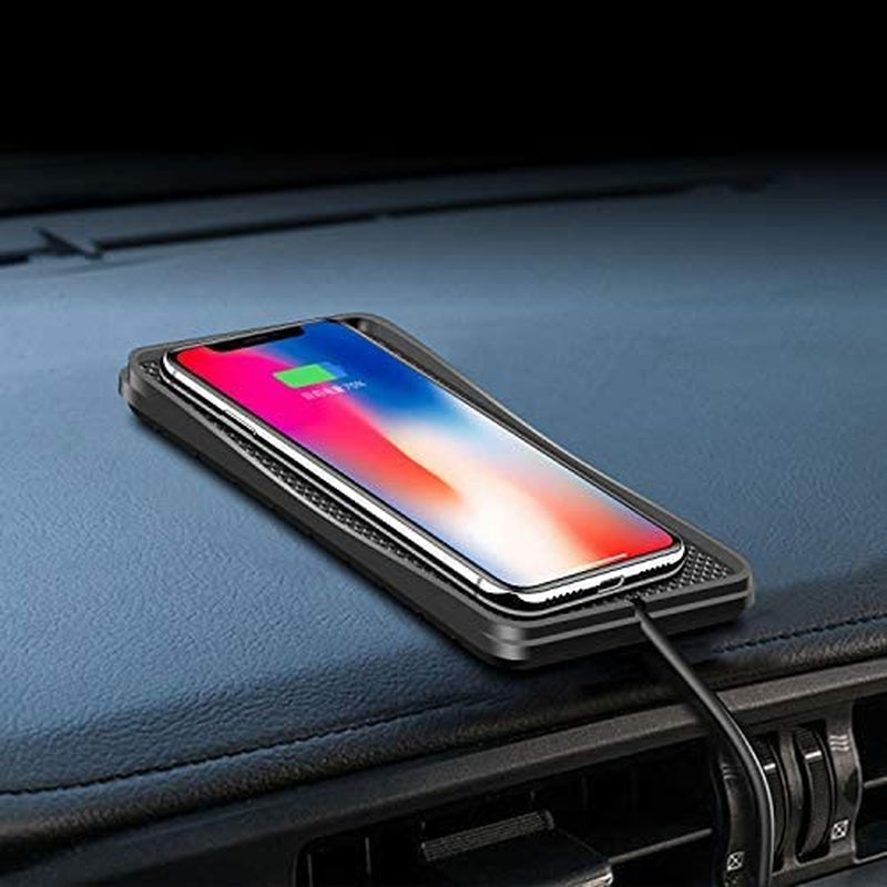 Wireless Charger,Polmxs 10W Wireless Car Charger Charging Pad Fast Wireless Phone Charger Pad Andriod Cell Phone Wireless Charging Mat Galaxy Note10/S21/S10/S9/S22(C3)  Polmxs   