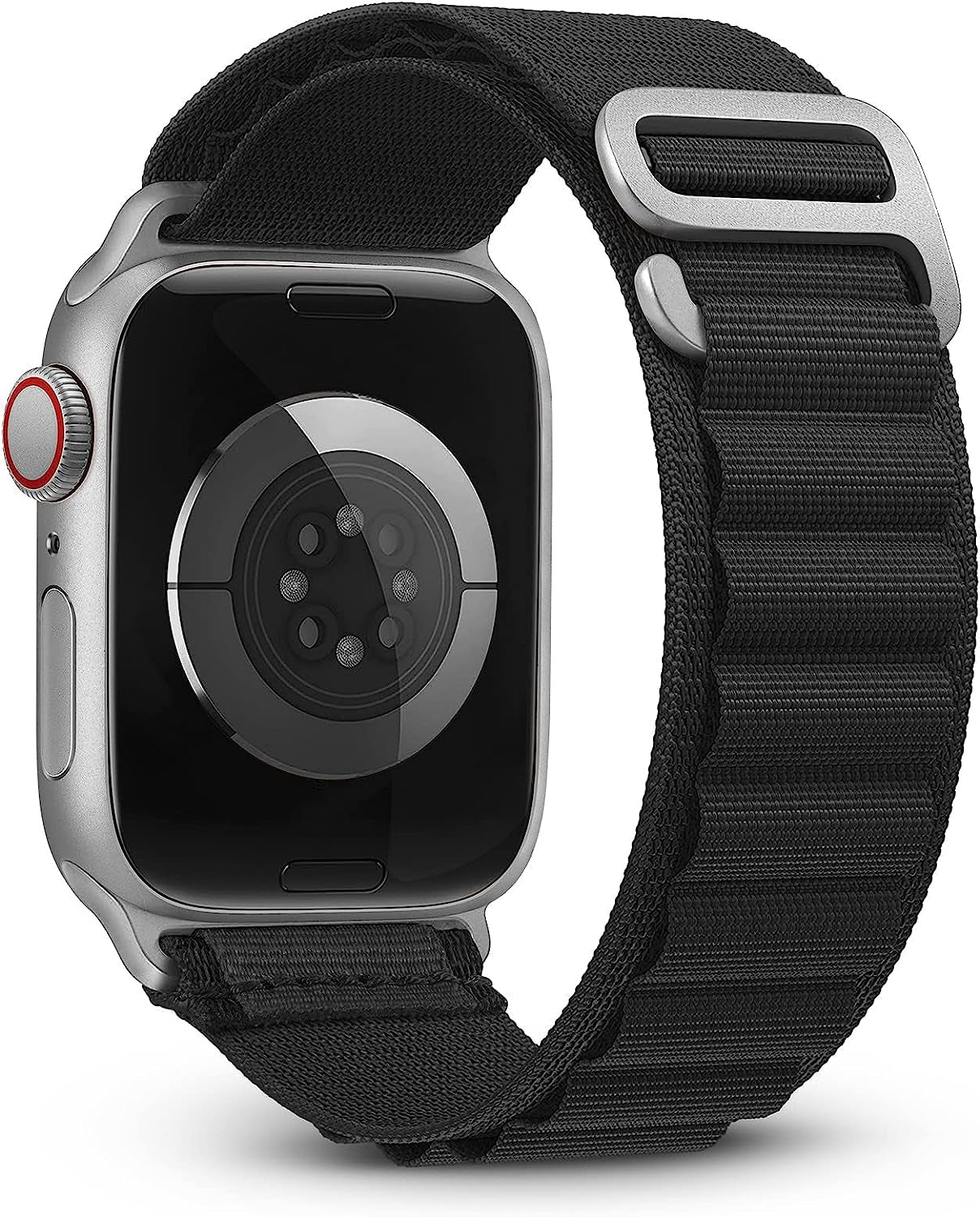 Kingofkings Alpine Loop Bands Compatible with Apple Watch Band Ultra 49Mm 45Mm 44Mm 42Mm 41Mm 40Mm 38Mm for Men/Women Nylon Sport Strap for Iwatch Series 8 7 SE 6 5 4 3 2 1  KingofKings Black 38mm/40mm/41mm 