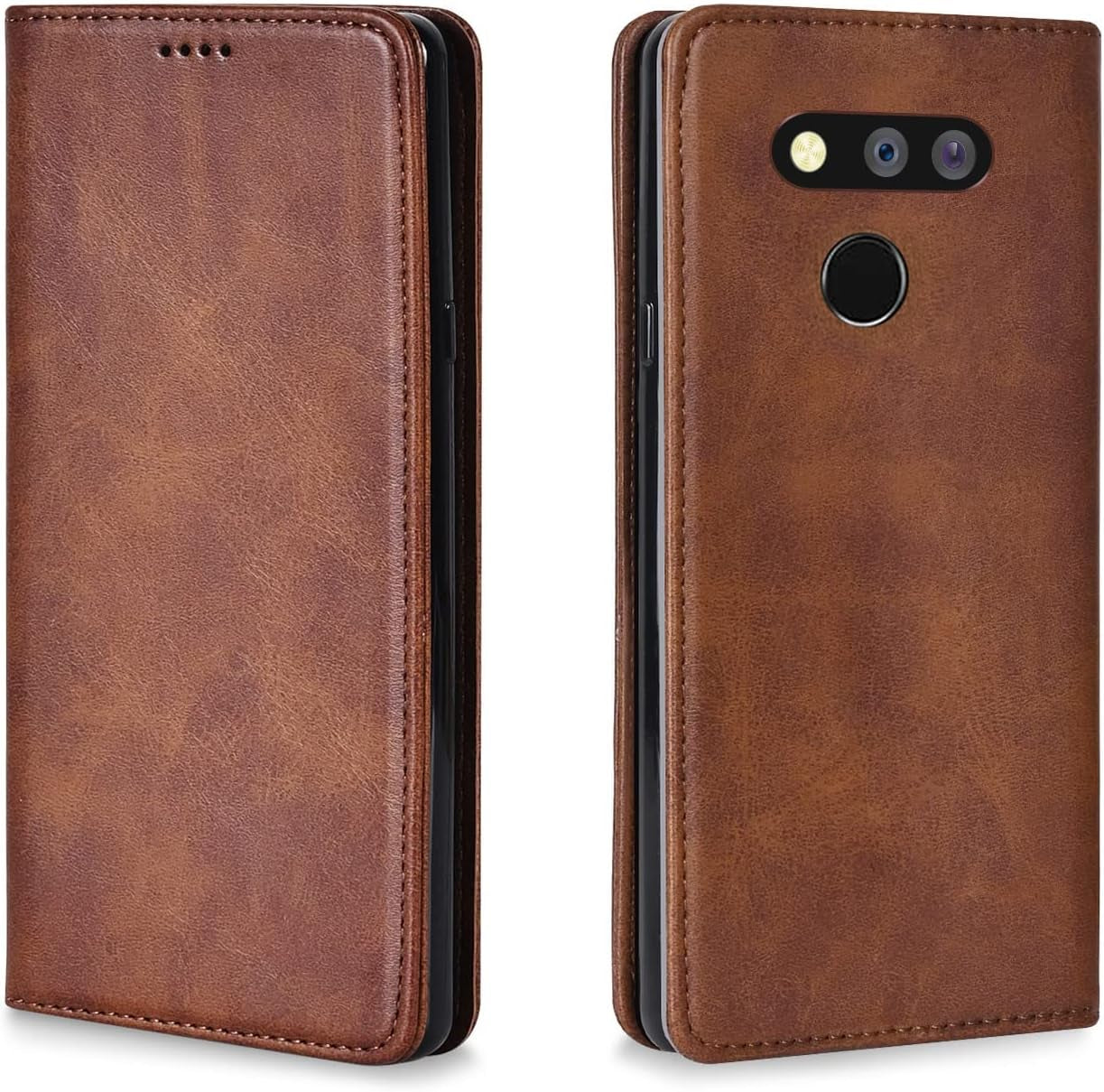 BGTXCZ LG V40 Thinq Case, LG V40 Thinq Wallet Case, [Flip Fold Leather] PU Leather Case with Kickstand Function and ID Credit Card Slot, Magnetic Closure Phone Cover for LG V40 Thinq (Black)  Xiaoki Lg G8 Thinq Darkbrown Lg G8 Thinq 