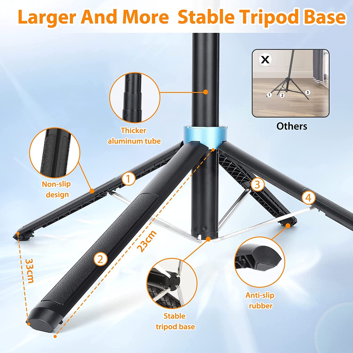 Eocean 71" Tall Selfie Stick Tripod Quadripod with Remote & Video Balance Handle, Aluminum Alloy Extendable Cell Phone Tripod Stand, Travel Tripod Phone Holder Compatible with Iphone/Android/Gopro  EOCEAN   