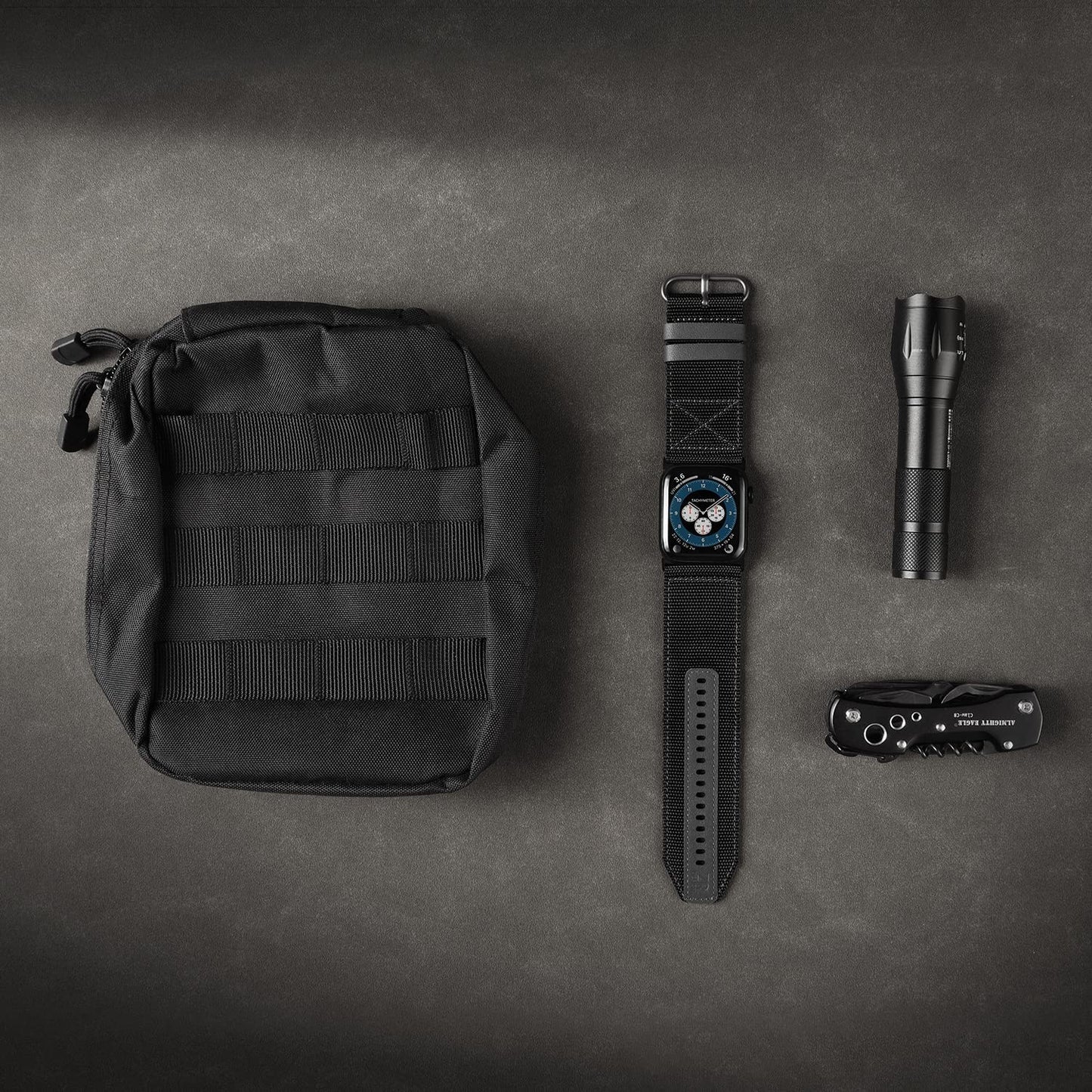 ZRDESIGN Ultra Watch Band for Man,Compatible with Apple Watch 49Mm 45Mm 44Mm 42Mm 41Mm 40Mm 38Mm,Leather and Nylon Strap for Iwatch Series Ultra SE 2/8 / 7/6 / 5/4 / 3/2 / 1 / SE  ZRDESIGN   