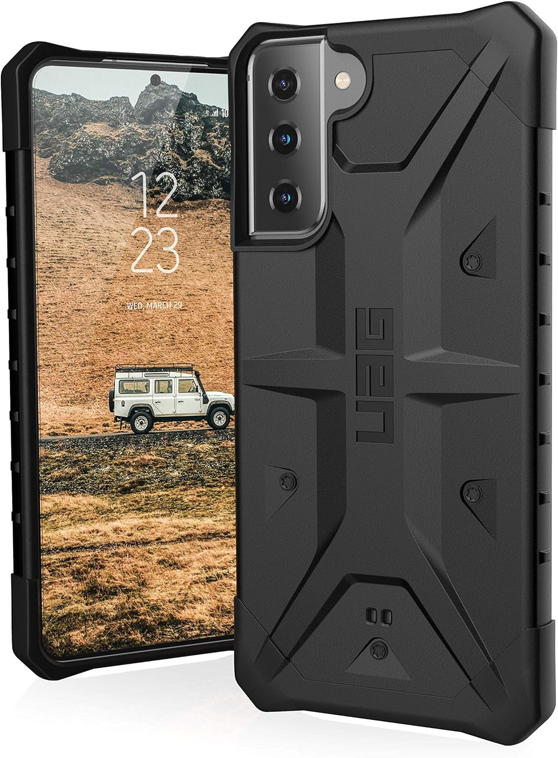 URBAN ARMOR GEAR UAG Designed for Samsung Galaxy S21 Case Black Rugged Lightweight Slim Shockproof Pathfinder Protective Cover, [6.2 Inch Screen]  Urban Armor Gear Pathfinder - Black S21+ 5G 