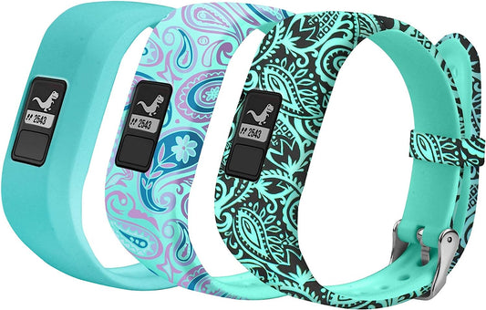 Bands Compatible with Garmin Vivofit JR Bands Vivofit JR 2 Bands/Vivofit 3 Bands Accessories Replacement Watchbands Starp for Kids Boys Girls Women with Metal Secure Clasp for Garmin Vivofit 3 JR,3PCS  Five Star Online US   