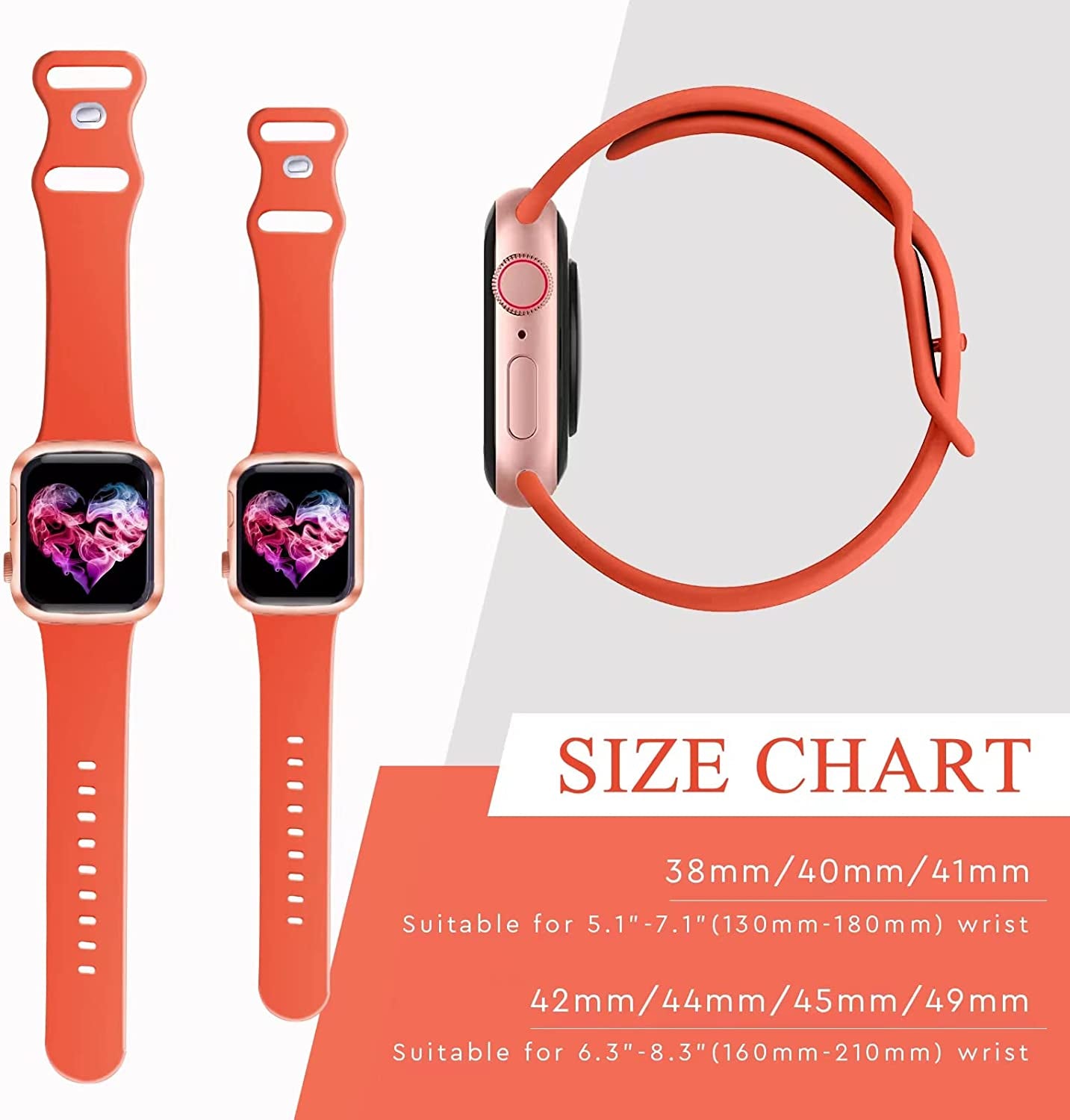 15Pack Watch Bands Compatible for Apple Watch Band 38Mm 40Mm 42Mm 44Mm 45Mm 49Mm Women Men, Soft Silicone Sport Band Strap for Iwatch Bands Series Ultra 8 7 6 5 4 3 2 1 SE  Topokiyu   