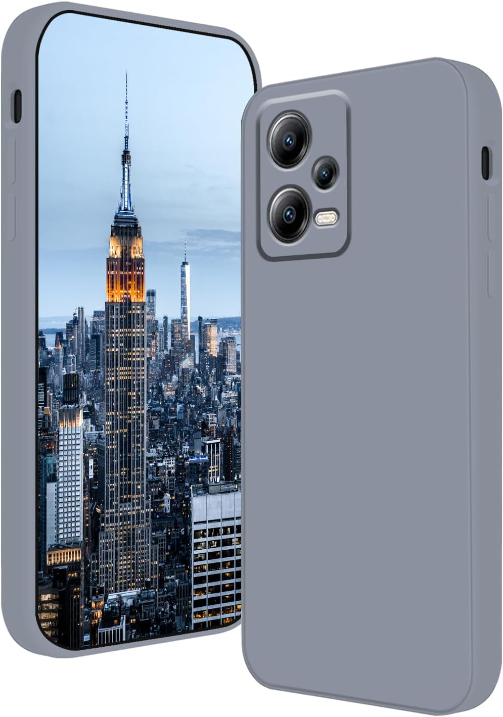 Wousunly Compatible with Redmi Note 12 Pro plus Case Silicone Liquid Dark Green, Soft Smooth Touch Xiaomi Redmi Note 12 Pro plus Phone Case Silicone Shockproof Thin Cover (Dark Green)  Wousunly Grey  