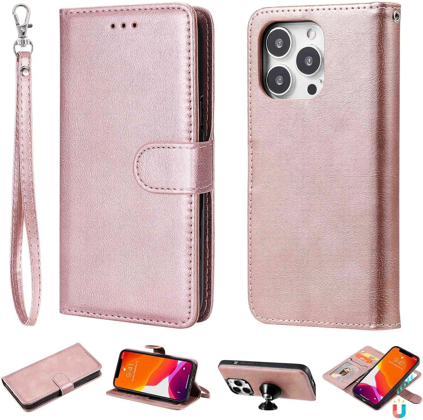 Fansipro Phone Cover Wallet Folio Case for LG G7 THINQ, Premium PU Leather Slim Fit Cover for G7 THINQ, 2 Card Slots, 1 Photo Frame Slot, Super Fit, Black  Fansipro Golden  