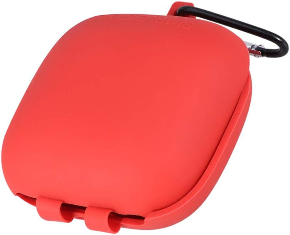Earbud Case Earphone Protective Box Earbuds Carrying Box Silicone Headphone Cover Case with Carabiner Compatible for Powerbeats Pro Earphone Travel Pouch  Hemobllo   