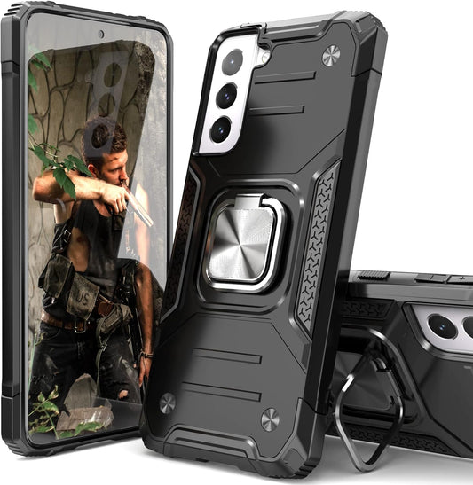 Idystar Galaxy S21 plus 5G Case, Galaxy S21 plus Case, Hybrid Drop Test Cover with Car Mount Kickstand Slim Fit Protective Durable Case for Samsung Galaxy S21 plus 5G 6.7 Inch, Black  IDYStar   