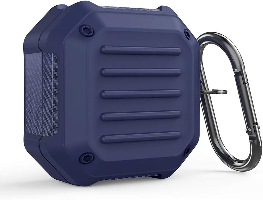 GMYLE Armor Case Compatible with Samsung Galaxy Buds Live 2020 / Galaxy Buds Pro 2021, Hard Shell Defender Bumper Protective Shockproof Earbuds Wireless Charging Case Cover Skin (Blue)  GMYLE   