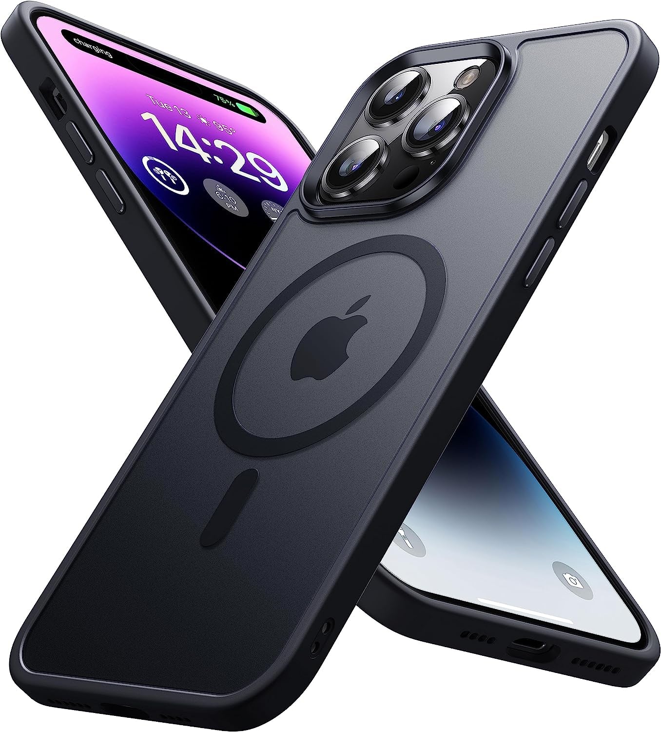 Degeca Strong Magnetic for Iphone 14 Pro Max Case [Compatible with Magsafe] [Military Grade Drop Tested] Slim Non Yellowing Shockproof Phone Cover for Iphone 14 Pro Max 6.7 Inch, Blue  degeca   