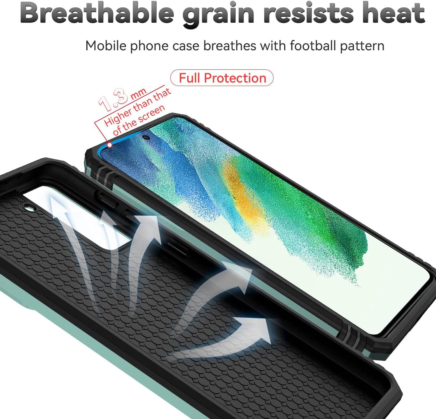 For Samsung Galaxy S21 FE 5G Case with Camera Lens Cover HD Screen Protector, Military-Grade Drop Tested Magnetic Ring Holder Kickstand Protective Phone Case for Samsung Galaxy S21 FE 5G (Dark Green)  JINZHI Inc   