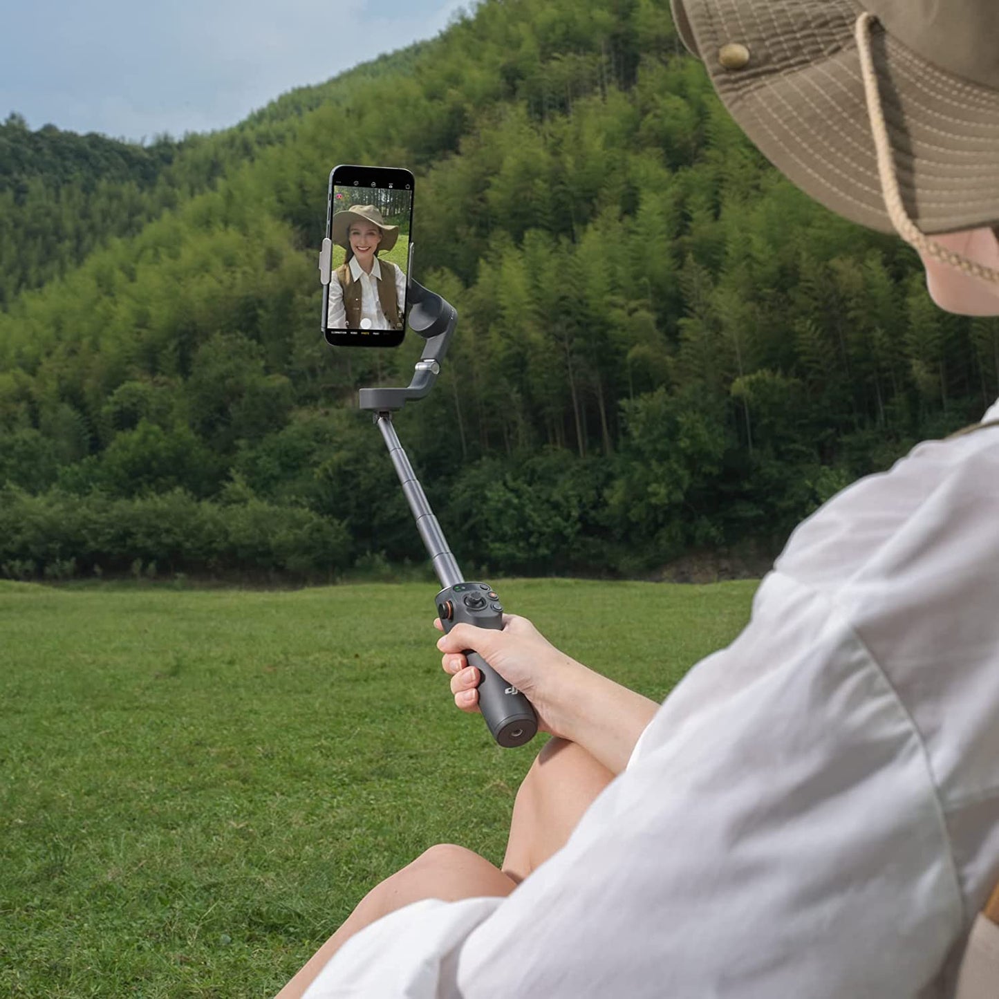 DJI Osmo Mobile 6 Smartphone Gimbal Stabilizer, 3-Axis Phone Gimbal, Built-In Extension Rod, Portable and Foldable, Android and Iphone Gimbal with Shotguides, Vlogging Stabilizer, Youtube Tiktok Video  DJI   