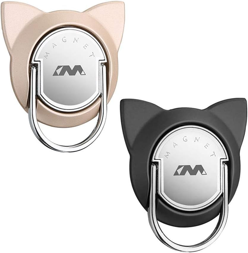 Apqdw Compatible with Magsafe Phone Ring Holder, Magnetic Ring Phone Holder Grip Kickstand for Iphone 14 13 12 Series, Phone Finger Ring for Iphone Masafe Accessories (Black)  Amber Tech C3  