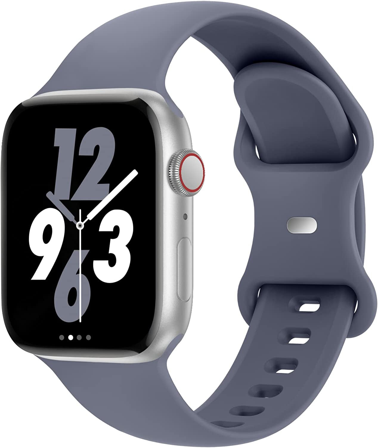 Acrbiutu Bands Compatible with Apple Watch 38Mm 40Mm 41Mm 42Mm 44Mm 45Mm 49Mm, Replacement Soft Silicone Sport Accessory Strap Wristbands for Iwatch Series Ultra 8/7/6/5/4/3/2/1 SE Women Men  Acrbiutu B,Blue Gray 38/40/41mm S/M 