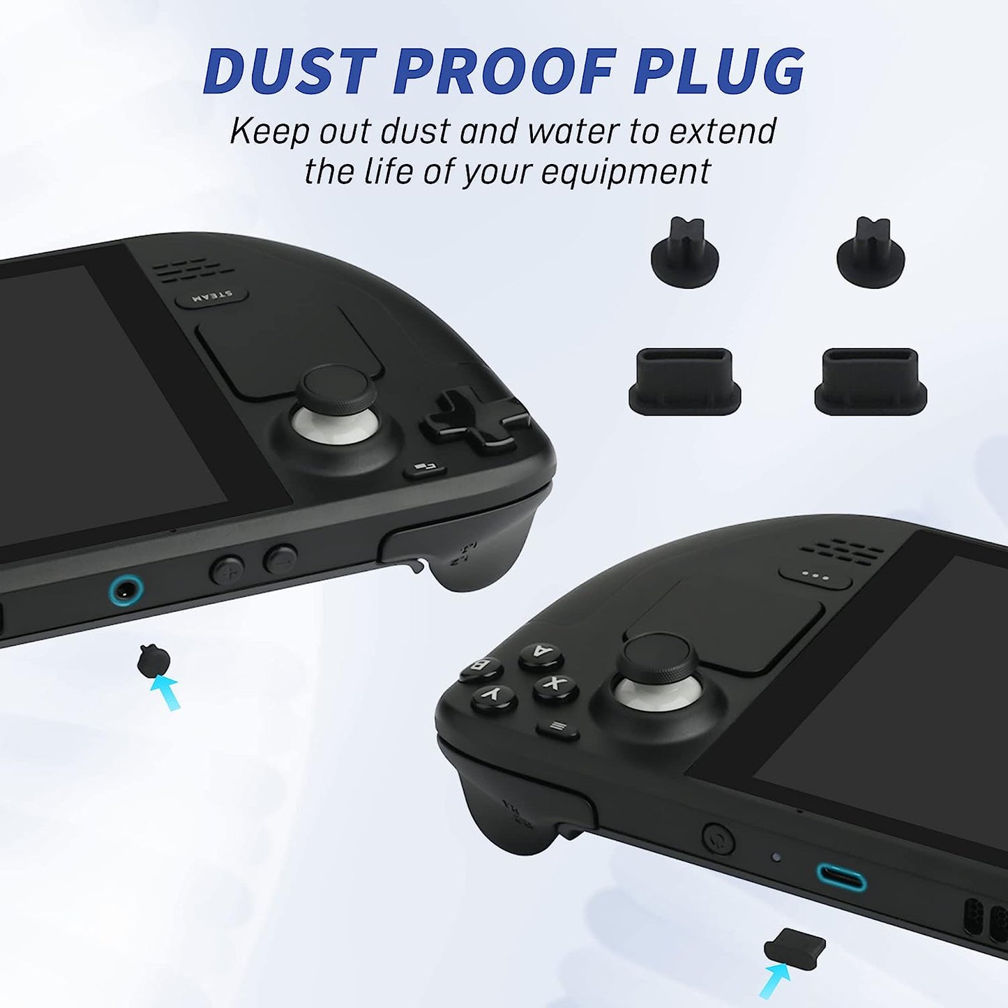 GLDRAM 16 in 1 Protective Dust-Proof Kit for Steam Deck, Dust Filter Cover, Dust Plug, Touch Pad Sticker, Button Protection Sticker, Rocker Cap  GLDRAM   