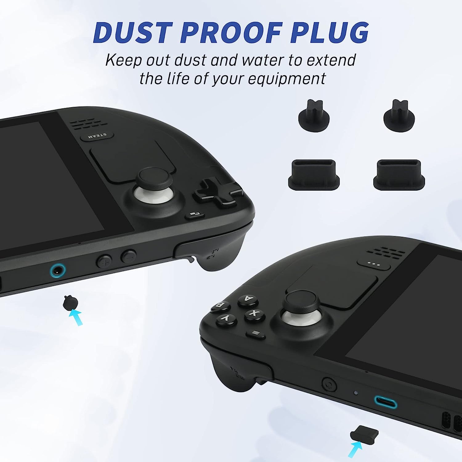 GLDRAM 16 in 1 Protective Dust-Proof Kit for Steam Deck, Dust Filter Cover, Dust Plug, Touch Pad Sticker, Button Protection Sticker, Rocker Cap  GLDRAM   