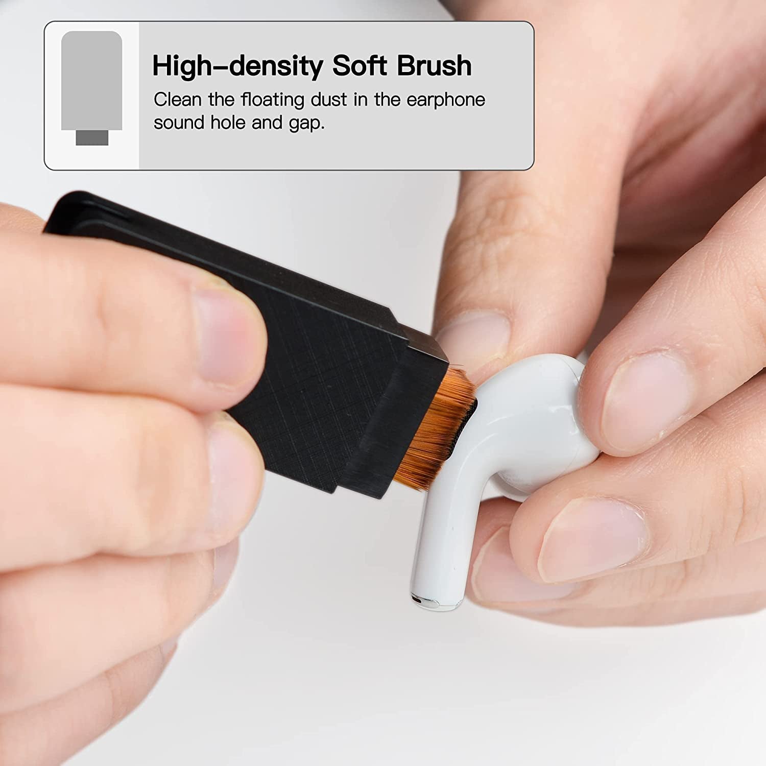 PZOZ Cell Phone Cleaning Kit for Airpods Pro/Pro 2Nd/Iphone, 3 in 1 Cleaner Tool Accessories Fit for Headphone, Ipad Jack Lens, Charger Port Hole Plug, Speaker, Earbuds, Samsung Earphones (Black)  PZOZ   