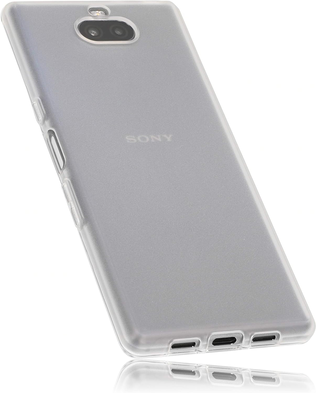 Mumbi Protective Case Compatible with Sony Xperia  mumbi Transparent White Xperia 10 