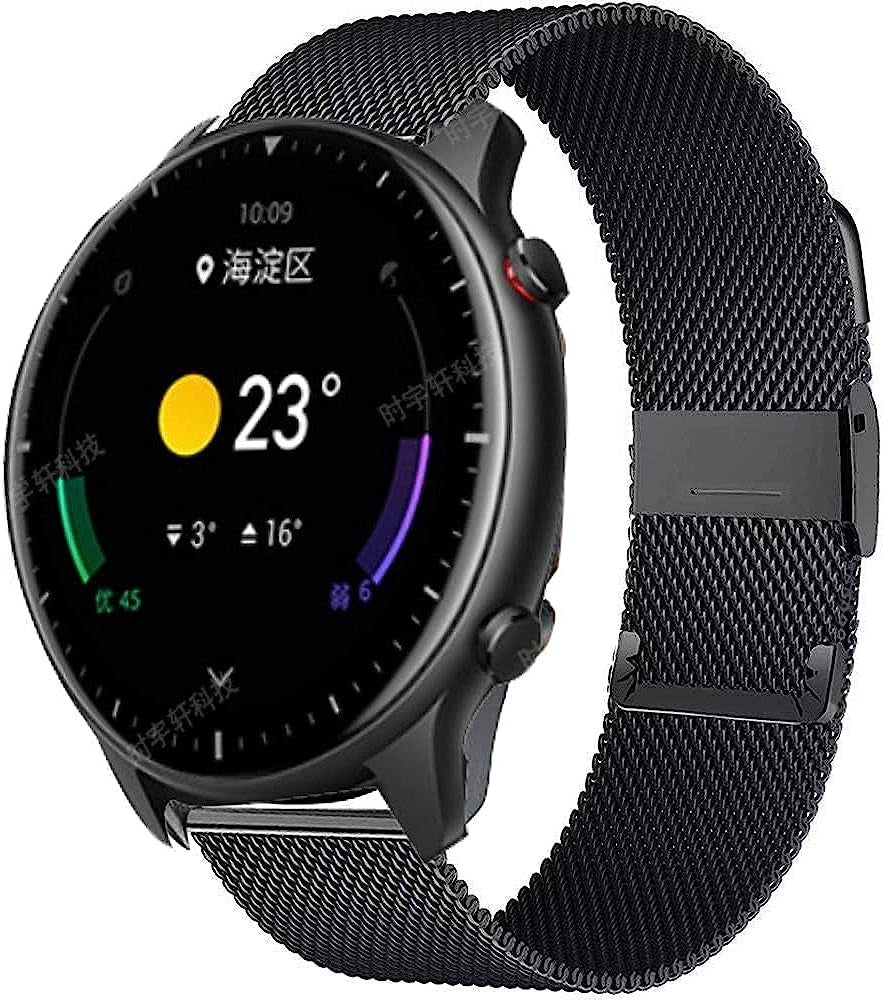 IRFKR Stainless Steel Metal Watchband for Garmin Venu Watch Wrist Band Strap for Garmin Vivoactive 3 Music  IRFKR   