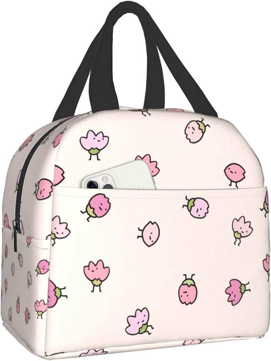 Fashion Blue and White Patchwork Lunch Box Insulated Cooler Lunch Tote Bag Travel Picnic Durable Shopping Reusable Waterproof Bags for Women  carati   