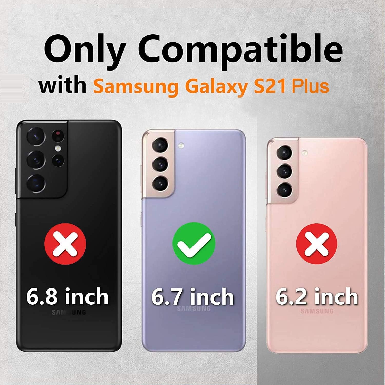 LUSTAM Samsung Galaxy S21 plus 5G Metal Case, Heavy Duty Rugged Shockproof Aluminum Case with Built in Screen Protector, 360 Full Body Protective Rubber Bumper Cover for Galaxy S21+ 6.7 Inch, Black  LUSTAM   