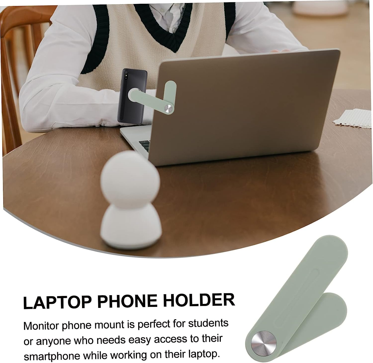 Mobestech 3Pcs Expand Mobile Phone Bracket Phone Kickstand Smartphone Phones Magnetic Phone Mount Laptop Mount Computer Phone Mount Phone Side Mount Clip Laptop Side Monitor Mount Abs Desk  Mobestech   