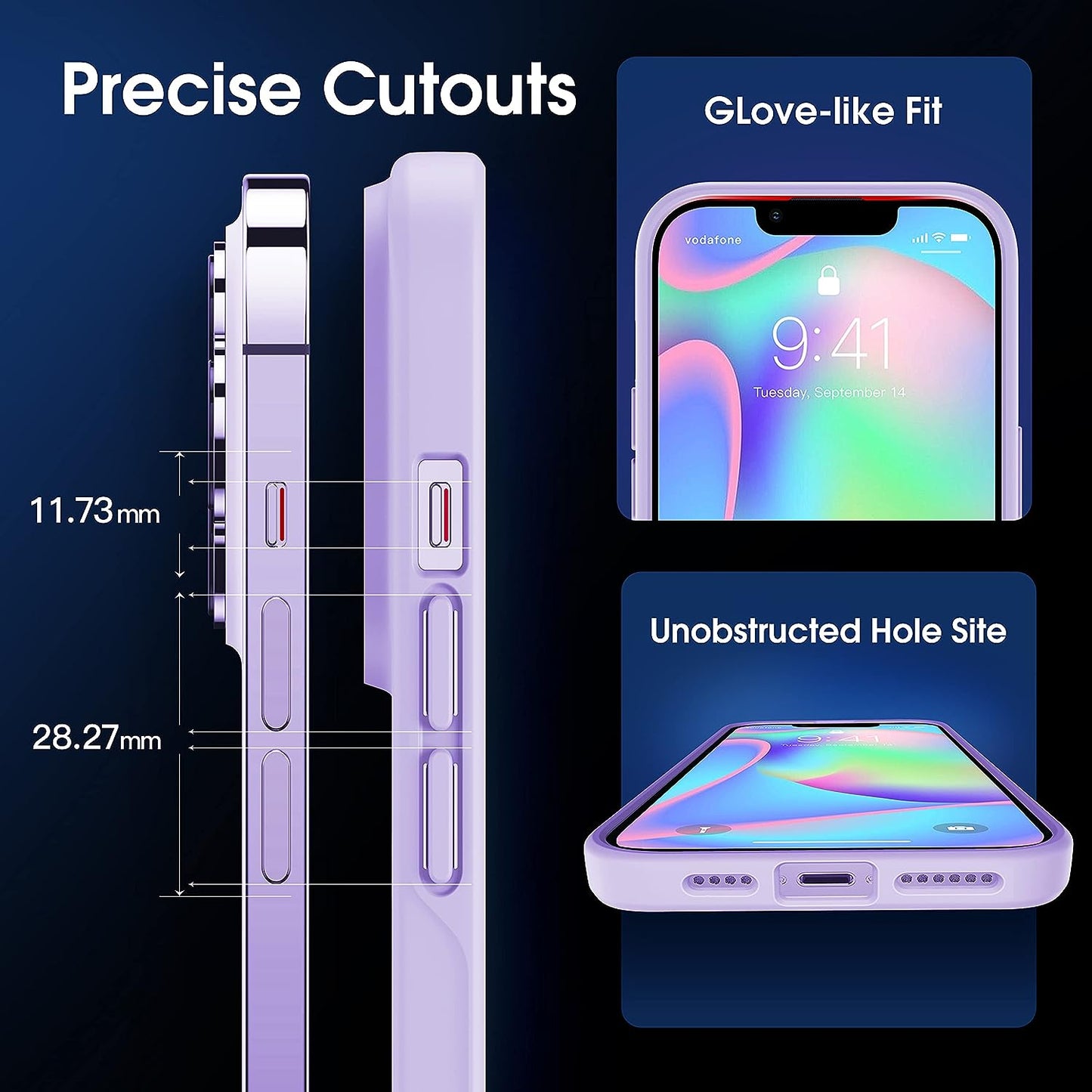 CASEKOO Kooshock for Iphone 14 plus Case Matte 6.7 Inch 2022,[10FT Military Drop Protection][ Anti-Scratch] Protective Hard Back Translucent Shockproof Cover Non-Slip Bumper Slim Phone Cases, Purple  CASEKOO   