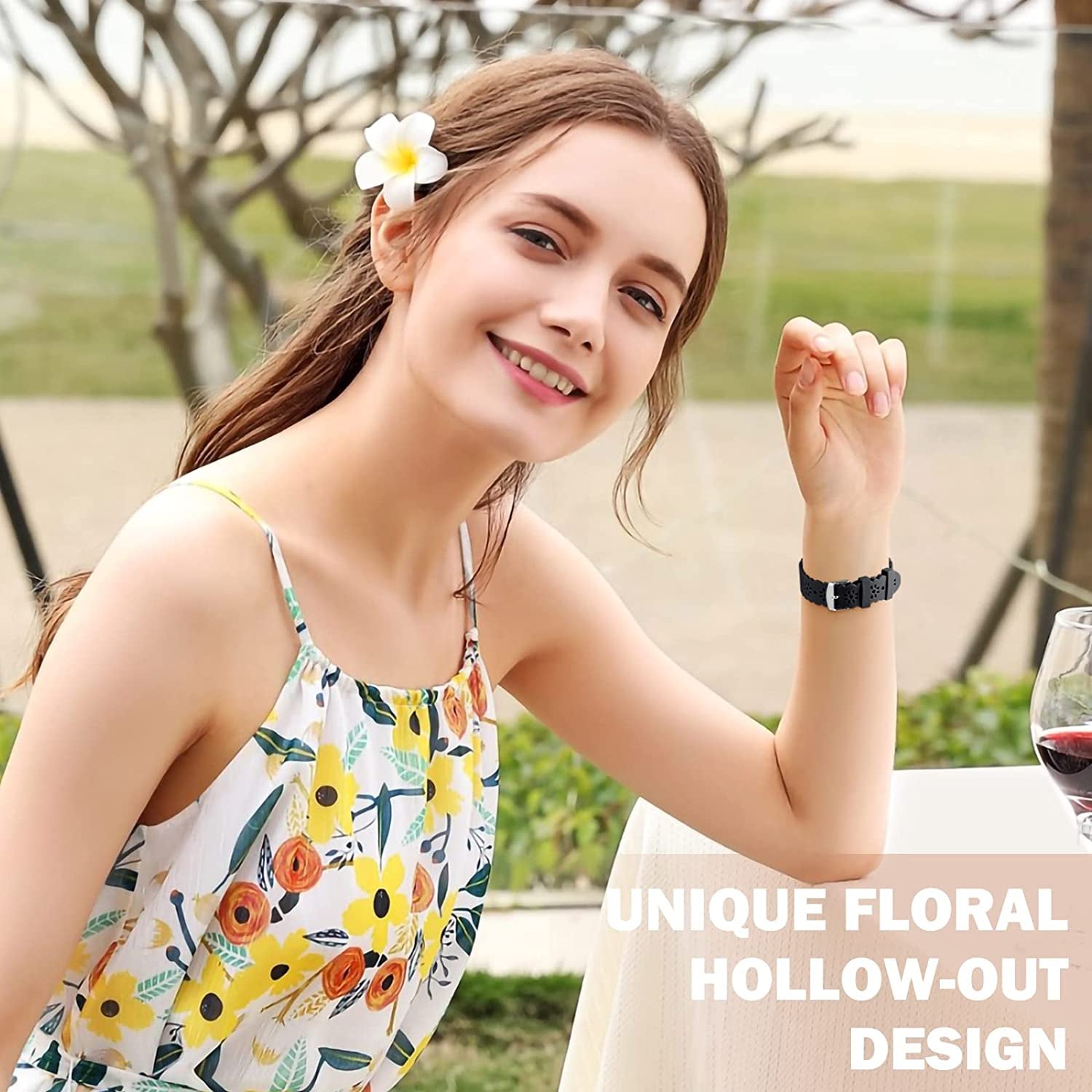 IMIVIO Hollow-Out Lace Slim Bands Compatible with Apple Watch 38Mm 40Mm 41Mm 42Mm 44Mm 45Mm 49Mm for Women Men, Hollow-Out Soft Replacement Strap for Iwatch Ultra Series 8 7 6 5 4 3 2 1 SE, 3 Pack  IMIVIO   