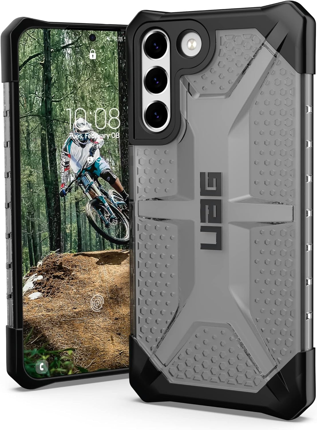 URBAN ARMOR GEAR UAG Designed for Samsung Galaxy S22 plus Case Blue Mallard Rugged Lightweight Slim Shockproof Pathfinder Protective Cover, [6.6 Inch Screen]  URBAN ARMOR GEAR Plasma - Ash  