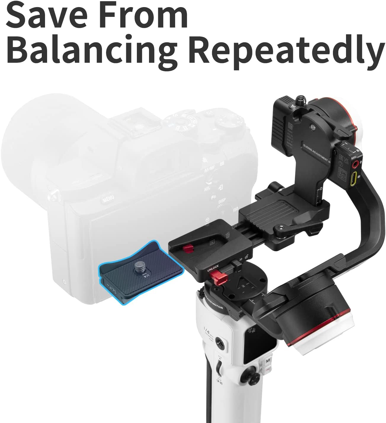 Zhiyun Crane M3 3-Axis Handheld Gimbal Stabilizer Crane M2 Upgraded for Mirrorless Cameras Smartphone Action Cameras with A6600, M50, R6, Gopro, Iphone 13/12 Max (Crane M3 Pro)  zhi yun   