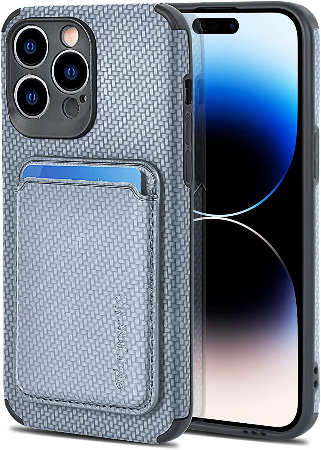 ATRAING Design for Iphone 14 Pro Max Case with Wallet Card Holders Compatible with Magsafe Charger Magnetic Detachable Wallet Leather Ultra Slim Phone Case for 14 Pro Max 6.7'' 2022-Blue  ATRAING   