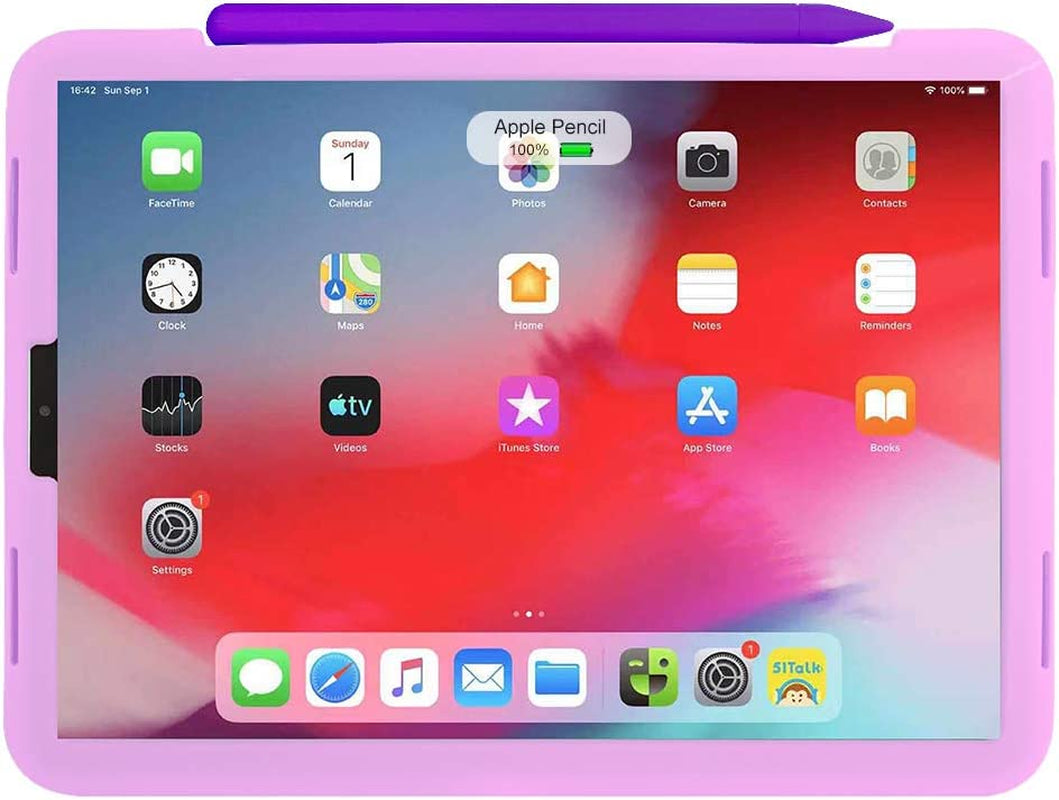 ZALU Compatible with Apple Pencil (2Nd Generation), Fully Protection Silicone Case Sleeve Holder Grip + Nib Cover (Purple)  ZALUJMUS   