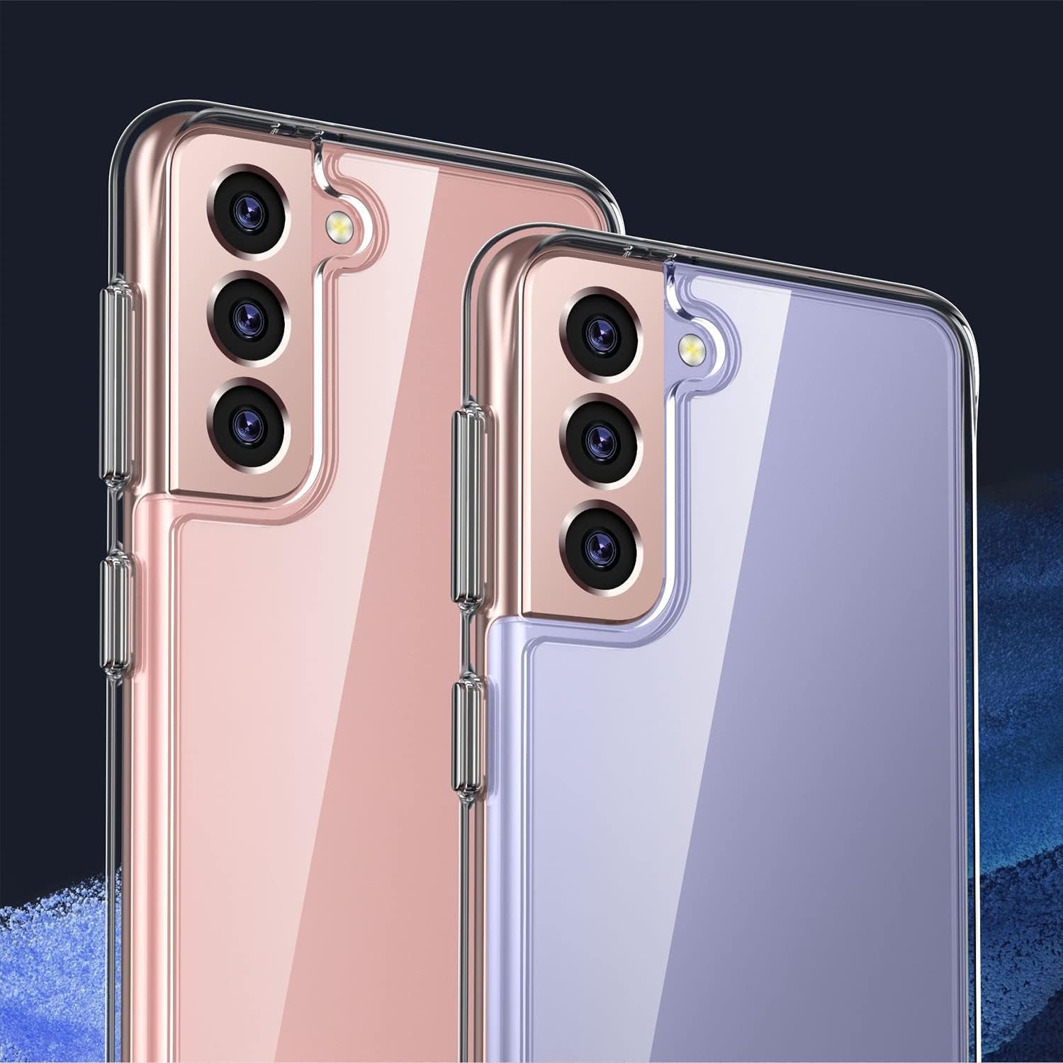 Rayboen for Samsung Galaxy S21 Case, Hybrid Clear Shockproof Cell Phone Cover for Samsung Galaxy S21 5G, Anti-Scratch Transparent Sleek Light Durable Cover for Men Women  Rayboen   