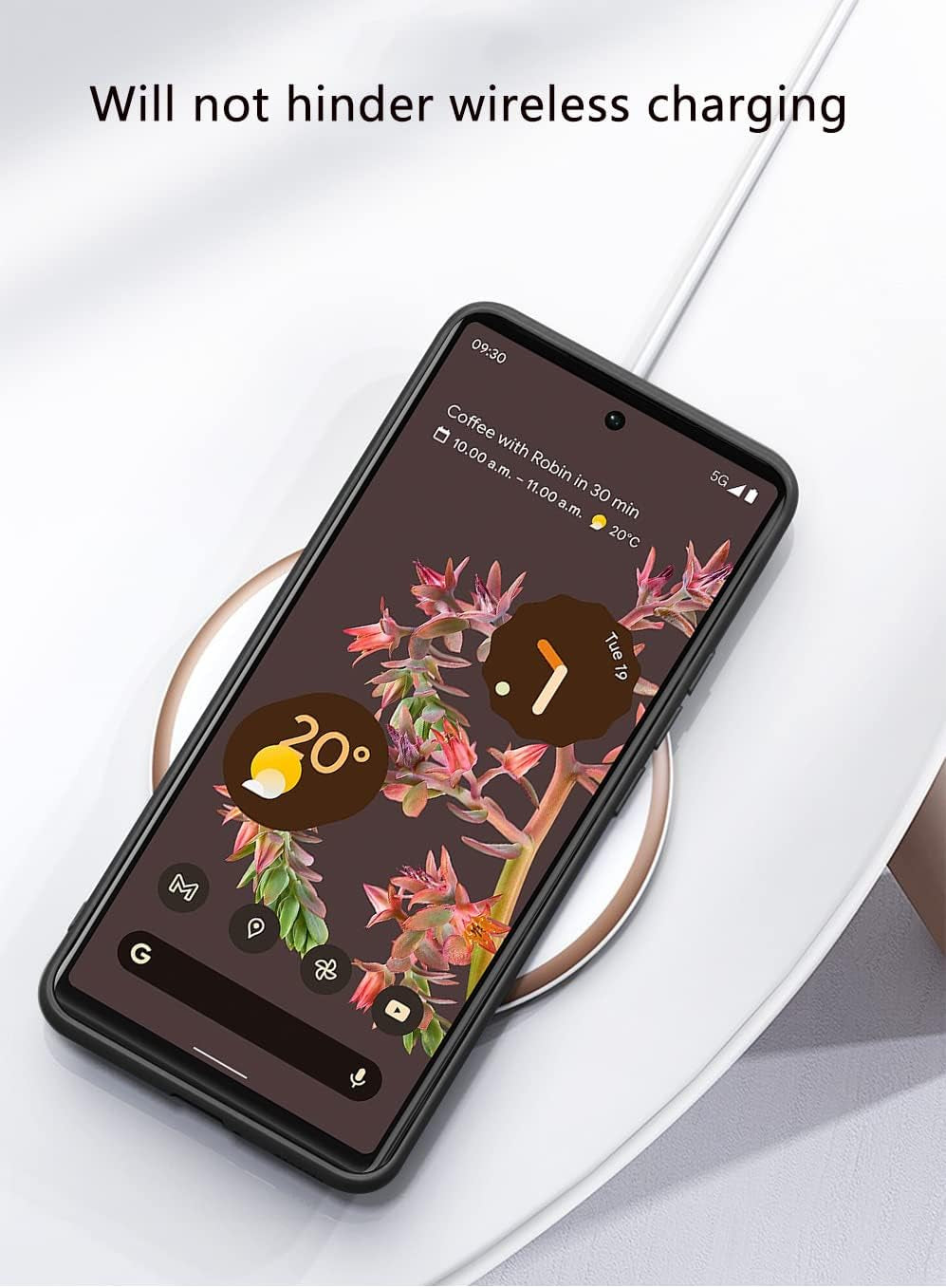 Puxssul for Google Pixel 6 Case 5G (2021), Soft TPU Artificial Leather Case,Extremely Light Ultra-Light Camera Protection Leather Cover Case for Google Pixel 6 5G (Yellow)  Puxssul   