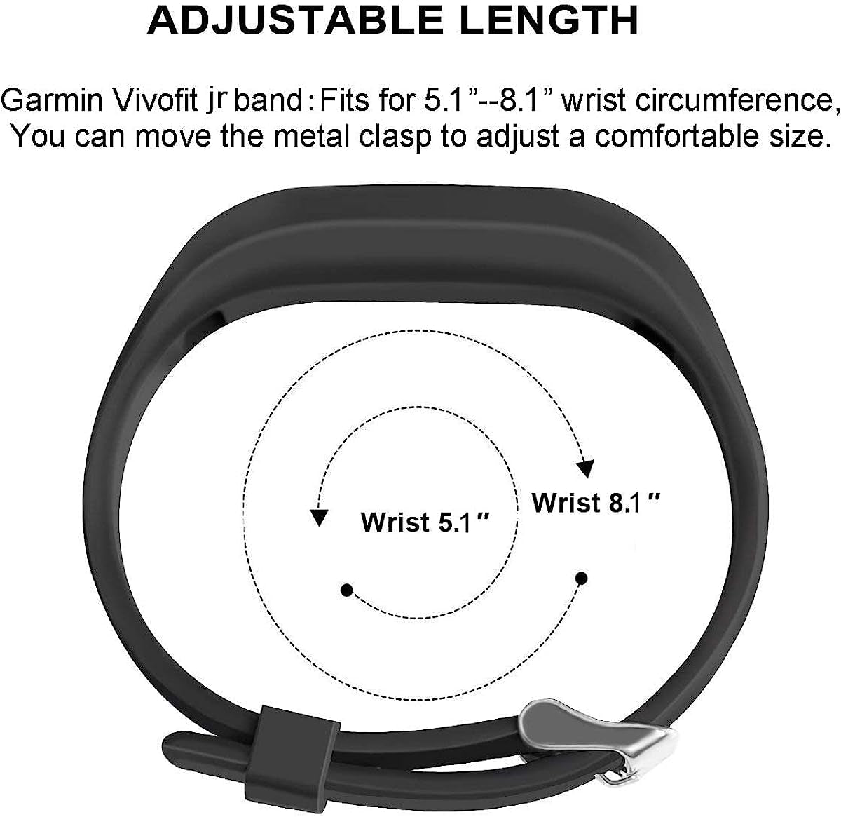 Honecumi Vivofit Jr Bands Compatible with Garmin Vivofit Jr 2 Band/Vivofit 3 Replacement Band for Kids Boys Girls Men Women Vivofit Jr 2 Watchband Wristband Strap Accessories Bands with Secure Clasp  honecumi   