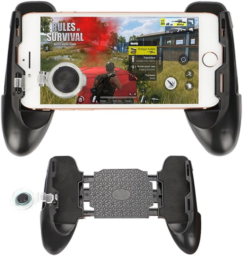 NBHOLDER Mobile PUBG Joystick Controller Grip Case for Smartphones, Mobile Phone Gaming Grip with Joystick, Controller Holder Stand Joypad with Ergonomic Design (Black)  NBHOLDER   