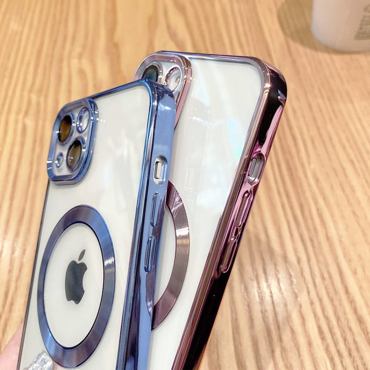 LZGHOYF Clear Case for Iphone 14 plus Built-In Camera Lens Protector Magnetic Case Compatible with Magsafe Elegant Protection Case Cover for Iphone 14 plus 6.7 Inches - Green  LZGHOYF   