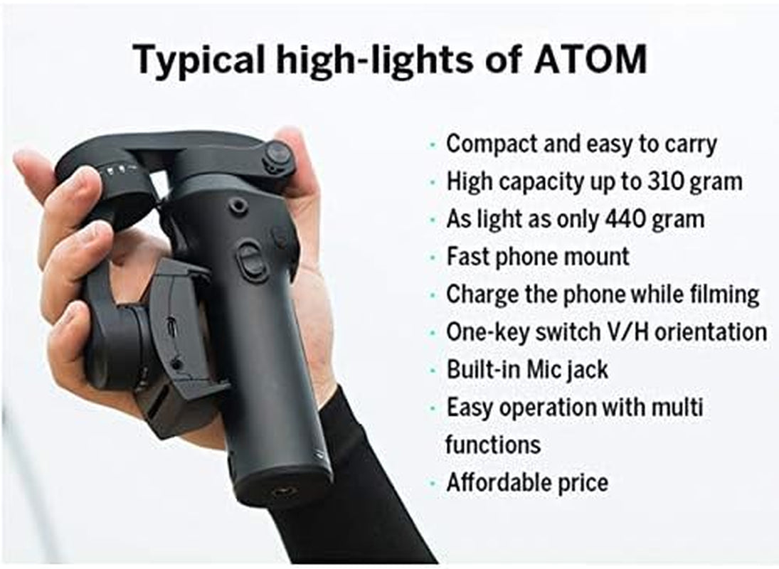 YTYZC 3-Axis Foldable Pocket Sized Handheld Gimbal Stabilizer for Smartphone Charging  ytyzc   