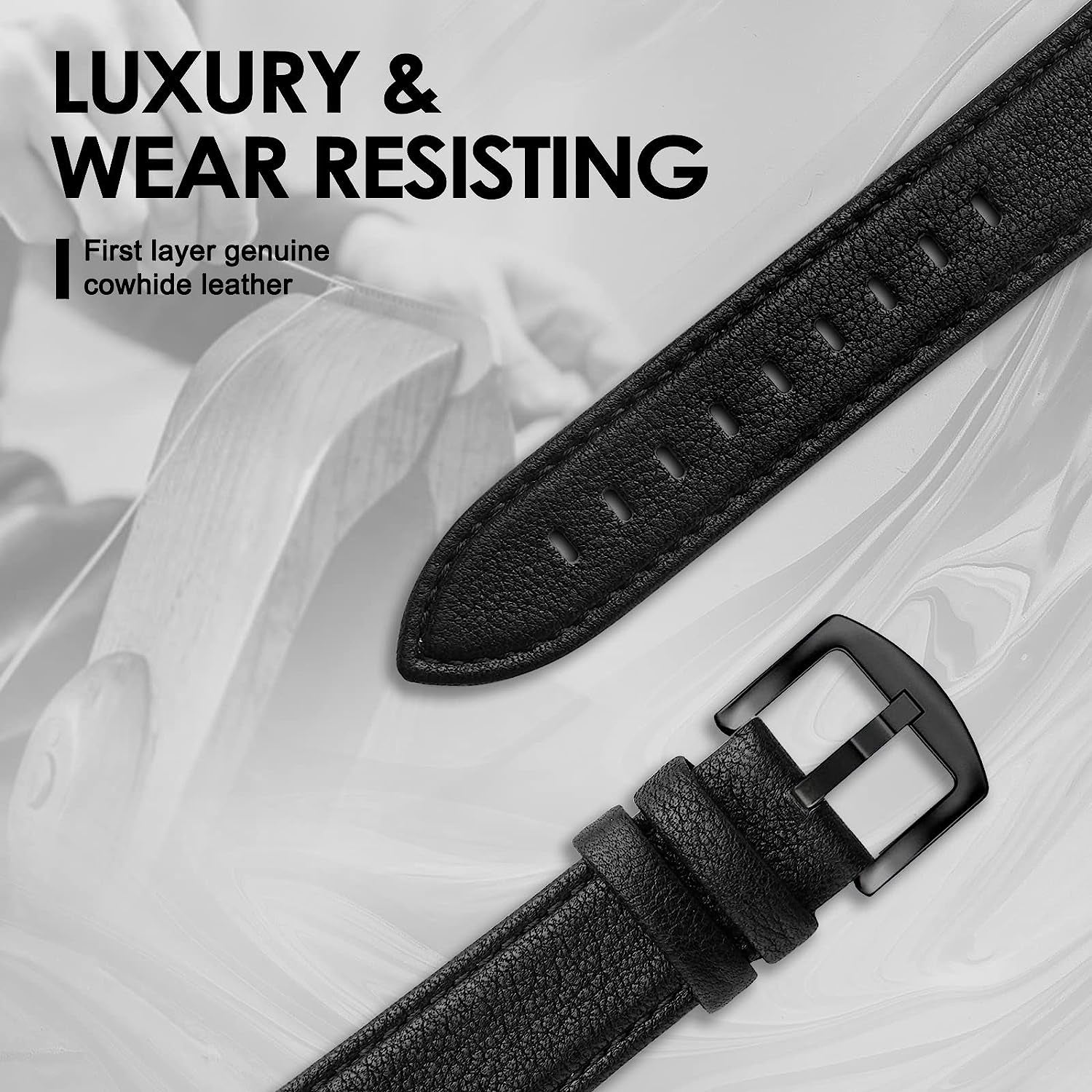 SWEES Leather Band Compatible with Apple Watch Bands 45Mm 42Mm 44Mm Men Women, Vintage Genuine Leather Wristband Replacement Band Compatible for Iwatch Series 8 7 6 5 4 3 2 1 SE Retro Walnut  SWEES   