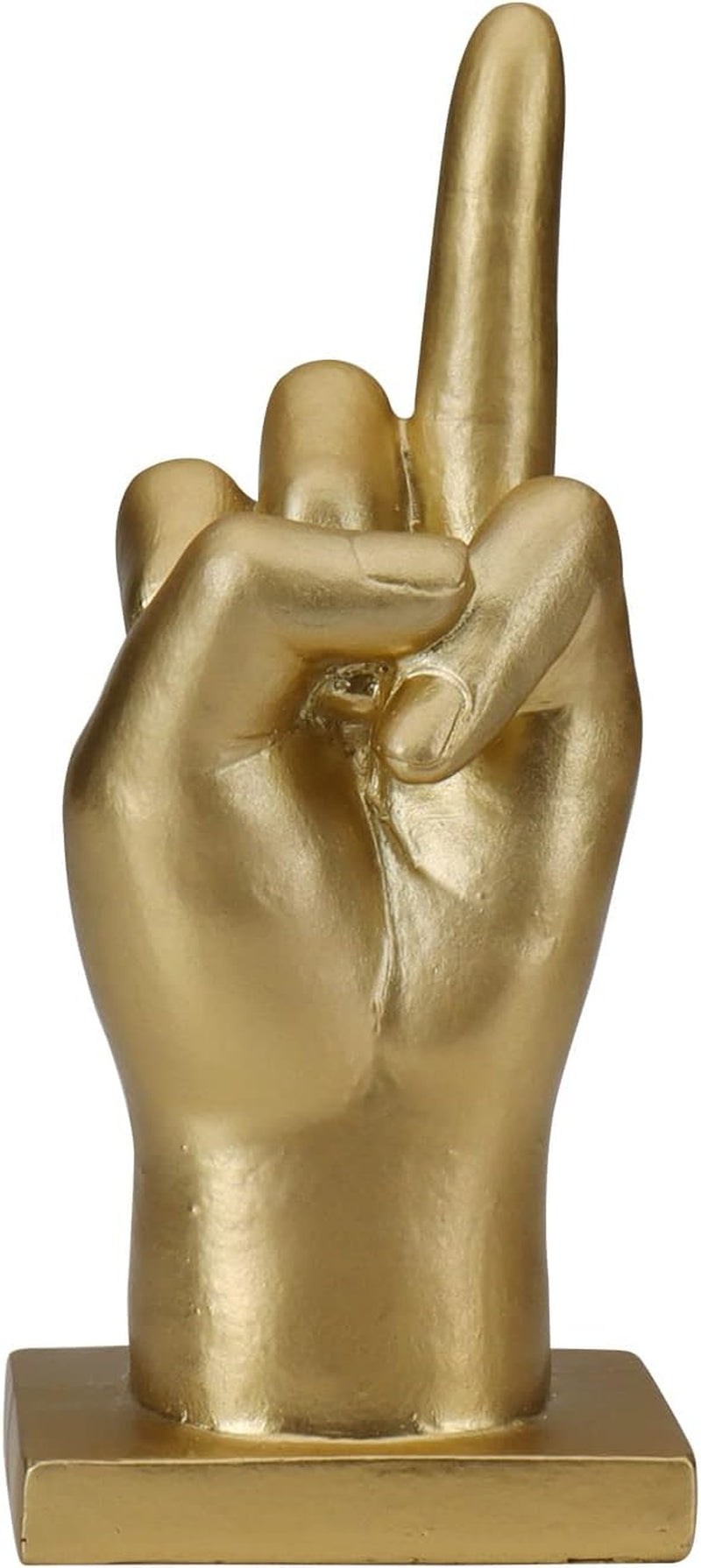 Hanna Roberts Polyresin Gold Hand Ring Holder for Jewelry, Engagement Wedding Ring, 2.75" X 2.2" X 6.5"  Hanna Roberts LLC   