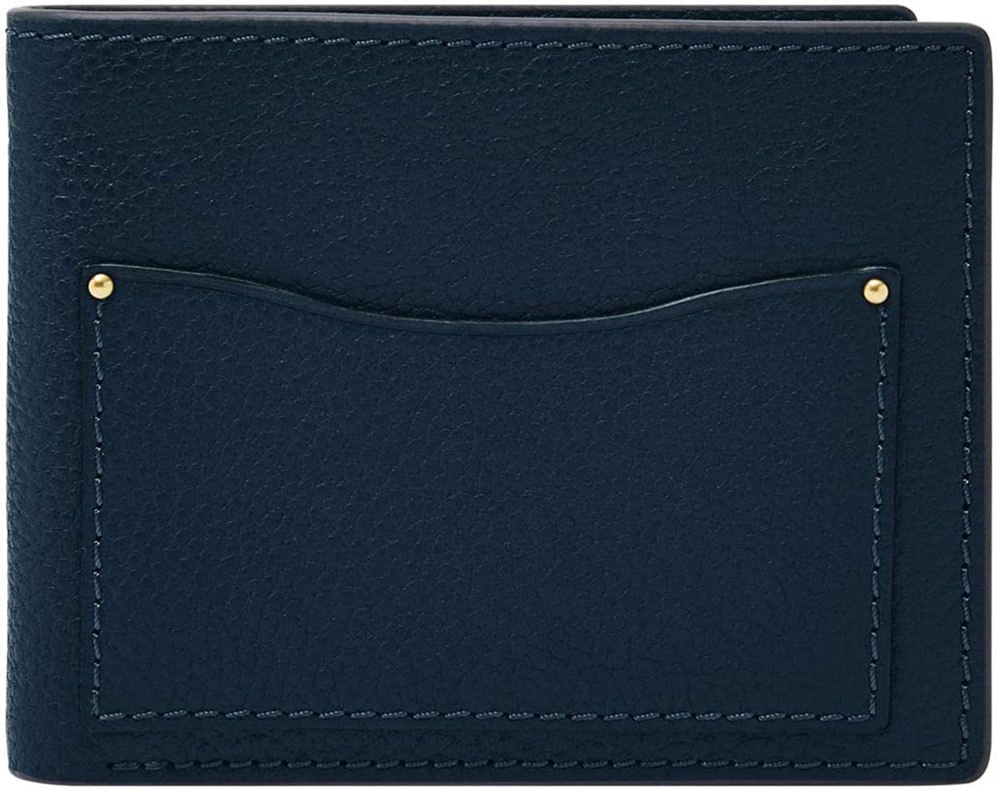 Fossil Men'S Leather Slim Minimalist Bifold Front Pocket Wallet  Fossil Anderson Midnight Navy  