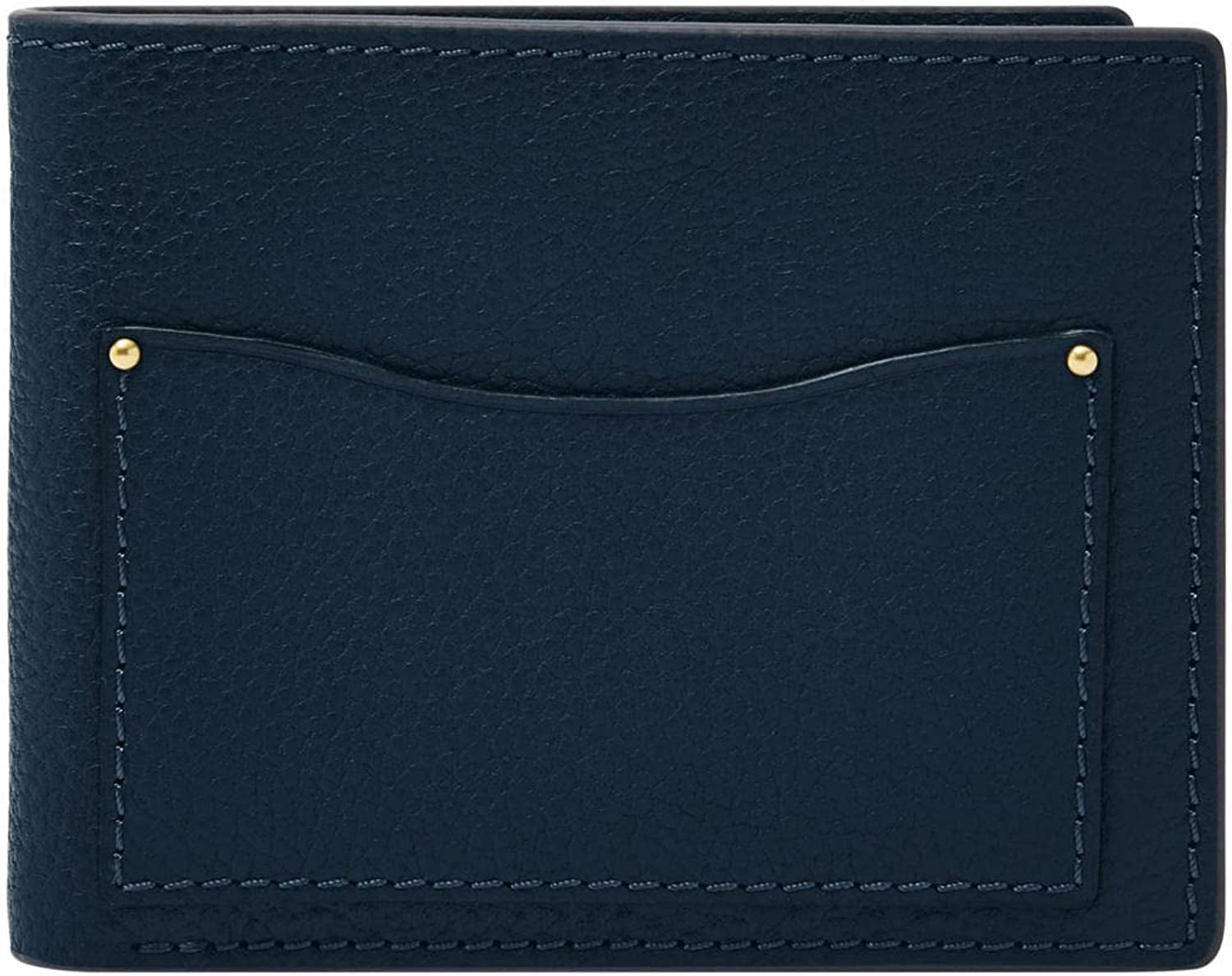 Fossil Men'S Leather Slim Minimalist Bifold Front Pocket Wallet  Fossil Anderson Midnight Navy  