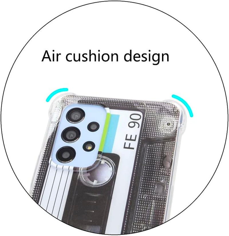STINFIZTOL Phone Case Compatible with Galaxy A53 5G Case,80S Type Music Cassette Case Soft TPU Cover for Samsung Galaxy A53 6.5 Inch  ST Infinite store   