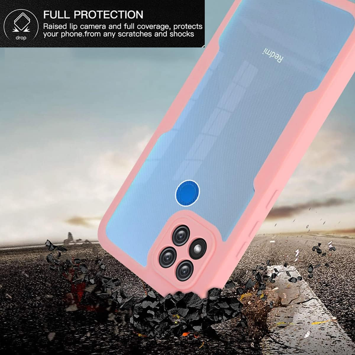 Ysnzaq Full Surround Clear Phone Case for Xiaomi Redmi 10A /Redmi 9C, Soft TPU Screen Shockproof Protection with Wireless Charging Phone Cover for Xiaomi Redmi 10A /Redmi 9C QB Black  Ysnzaq   