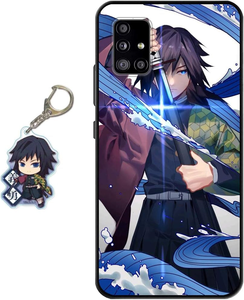 Staremeplz Compatible with Google Pixel 5 Case Anime Design [With Giyuu Figure Keychain], Soft Silicone TPU Animation Cool Phone Case for Google Pixel 5  Staremeplz Giyuu 2 Google Pixel 5 