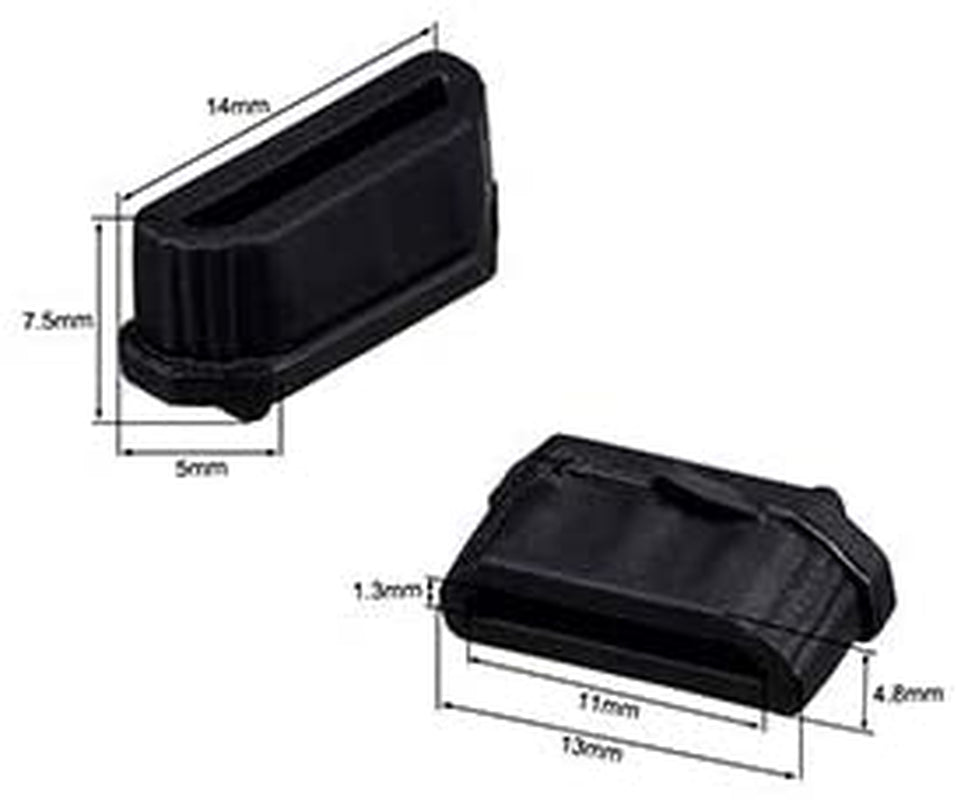 Silicone 10Pcs HDMI Anti-Dust Cover Plugs Protector Stopper Cap for Female Port Black for Tv,Computer,Other Devices.  LampVPath   